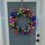 Multi-Color 2-Finish Shatterproof Ball Christmas Wreath, 24-Inch