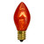 Pack of 4 Amber C7 Transparent Christmas Replacement Bulbs