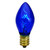 Set of 4 Blue C7 Transparent Christmas Replacement Bulbs - 2"