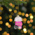 3.25" Pink, White, and Gold Cotton Candy Machine Glass Christmas Ornament