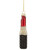 4.75" Red Lipstick Glass Christmas Ornament