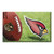 19" x 30" Green and Red NFL Cardinals Shoe Scraper Outdoor Door Mat
