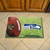 Green and Blue NFL Seattle Seahawks Shoe Scraper Doormat 19" x 30"