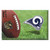 Blue and Green NFL Los Angeles Rams Shoe Scraper Doormat 19" x 30"