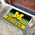 18" x 30" Green and Yellow Contemporary NCAA Wolverines Outdoor Door Mat