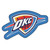 36" x 22.3" Blue and White NBA Oklahoma City Thunder Mascot Door Mat