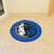 36" Blue and Black NBA Dallas Mavericks Mascot Round Door Mat