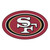 36" x 22.75" Red and White NFL San Francisco 49ers Mascot Logo Area Rug
