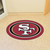 36" x 22.75" Red and White NFL San Francisco 49ers Mascot Logo Area Rug