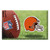 19" x 30" Brown and Orange NFL Cleveland Browns Shoe Scraper Door Mat