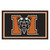 3.6' x 5.9' Orange and Black NCAA Mercer University the Thundering Herd Plush Area Rug