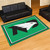 5' x 8' Green and Black NCAA University of North Dakota Fighting Hawks Non-Skid Area Rug