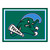 8' x 10' Green and Blue NCAA Tulane University Non-Skid Area Rug