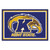 4.9' x 7.3' Yellow and Blue NCAA Kent State University Golden Flashes Plush Area Rug