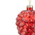3.25" Red Frosted Pine Cone Glass Christmas Ornament