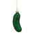 3.75" Green Christmas Pickle Glass Holiday Ornament