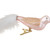5.5" Rose Gold Bird with Feather Tail Glass Clip-On Christmas Ornament