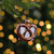 2.75" Bronze and White Holiday Collections Salted Pretzel Glass Christmas Ornament
