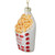 3.25" Golden Yellow, Red, and White French Fries Glass Christmas Ornament
