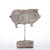 11" Gray Unique Animalistic Cement Based Tall Pig Figurine