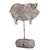 11" Gray Unique Animalistic Cement Based Tall Pig Figurine