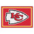 4.9' x 7.3' Red and White NFL Kansas City Chiefs Ultra Plush Rectangular Area Rug