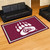 4.9' x 7.3' Purple and White Contemporary NCAA University of Montana Grizzlies Rectangular Area Rug