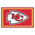 3.6' x 5.9' Red and White NFL Kansas City Chiefs Ultra Plush Rectangular Area Rug