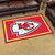 3.6' x 5.9' Red and White NFL Kansas City Chiefs Ultra Plush Rectangular Area Rug