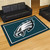 4.9' x 7.3' Blue and White NFL Philadelphia Eagles Ultra Plush Rectangular Area Rug