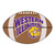20.5" x 32.5" Brown and Purple NCAA Western Illinois University Leathernecks Football Mat