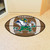 20.5" x 32.5" Brown and Green Contemporary NCAA Notre Dame Fighting Irish Football Mat