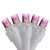100 Count Pink LED Wide Angle Icicle Christmas Lights, 5.5 ft White Wire