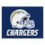 33.75" x 42.5" Blue and White NFL Los Angeles Chargers Rectangular Mat