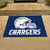 33.75" x 42.5" Blue and White NFL Los Angeles Chargers Rectangular Mat