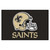 19" x 30" Black and White NFL New Orleans Saints Rectangular Starter Mat