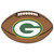 20.5" x 32.5" Brown and White NFL Green Bay Packers Football Shape Mat