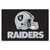 19" x 30" Black and Gray NFL Oakland Raiders Rectangular Starter Mat