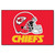 19" x 30" Red and White NFL Kansas City Chiefs Rectangular Starter Mat