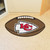 20.5" x 32.5" Brown and White NFL Kansas City Chiefs Football Shaped Mat Area Rug
