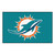 59.5" x 94.5" Blue and White NFL Miami Dolphins Ulti-Mat Rectangular Area Rug