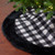 Buffalo Plaid Christmas Tree Skirt - 48" - Black and White