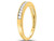 1/4 Carat (ctw H-I I1-I2) Diamond Wedding Band & Anniversary Ring in 14K Yellow Gold - 08GDG118525-6