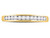 1/4 Carat (ctw H-I I1-I2) Diamond Wedding Band & Anniversary Ring in 14K Yellow Gold - 08GDG118525-6