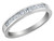 1/5 Carat (ctw) Princess-Cut Diamond Wedding Band Ring in 14K White Gold - 08SKG494020W-8