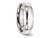 Mens Chisel 6mm Stainless Steel Comfort Fit Wedding Band Ring with Silver Inlay - 88QGG0037GF-12