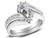1/2 Carat (ctw G-H, I1-I2) Marquise Diamond Engagement Ring Wedding Band Set in 14K White Gold