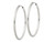Large Hoop Earrings in Sterling Silver 1 1/2 Inch (2.0mm)