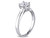 1.00 Carat (ctw G-H, I1-I2) Round Cut Diamond Solitaire Engagement Ring in 14K White Gold - 08DLG1001705-5