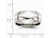 Mens Chisel Stainless Steel 8mm With Sterling Silver Inlay Wedding Band Ring - 88QGG0038GF-6